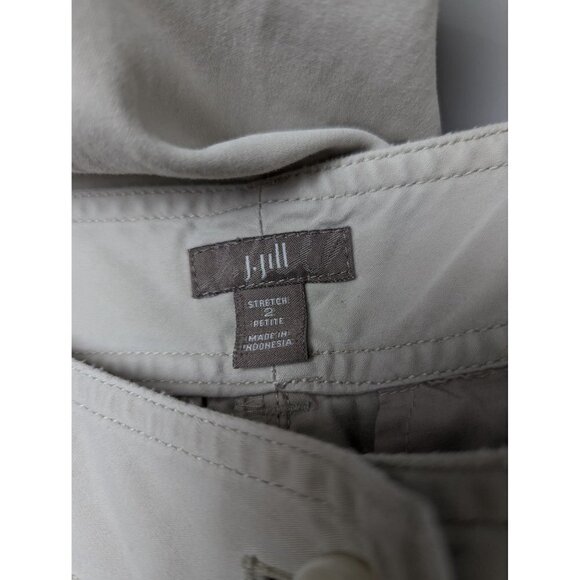 J. Jill Womens Straight Leg Khaki Pants Stretch Size 2 Petite Tan - Picture 6 of 11